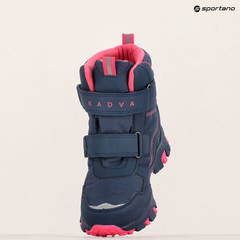 Vaikiški žieminiai batai KADVA Snowey Mid WaterProof tamsiai mėlyna/fuksija 13