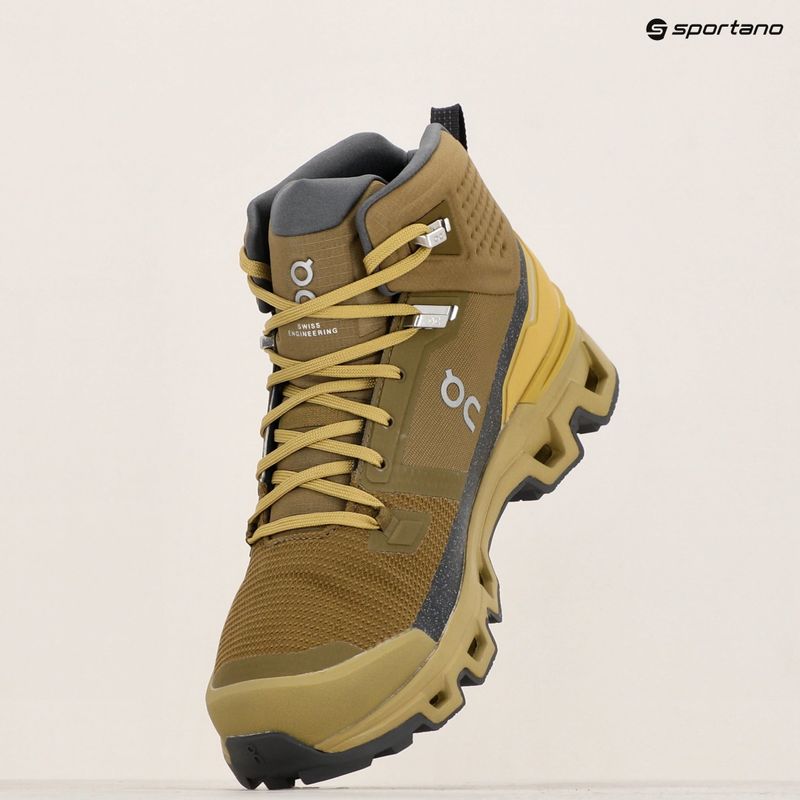 Vyriški žygio batai On Cloudrock 2 Waterproof hunter/safari 9