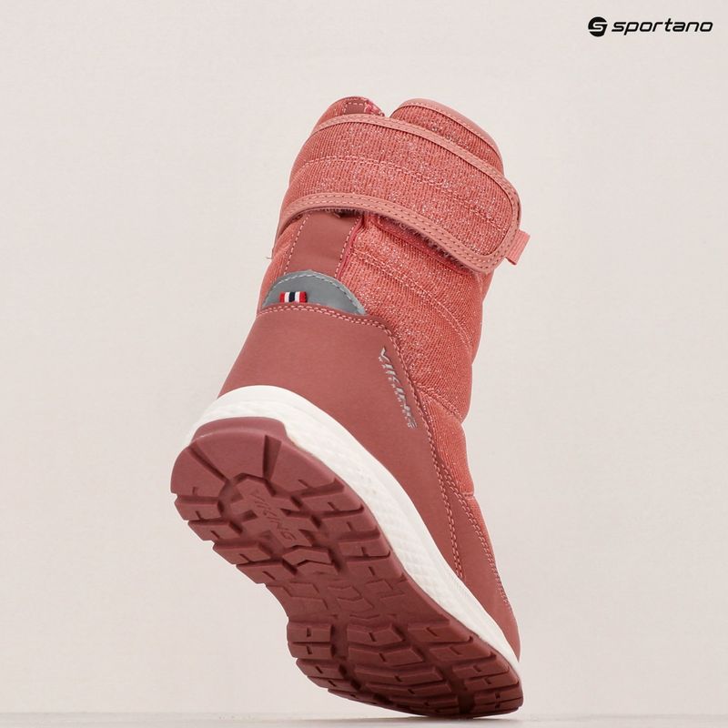 Vaikiški sniego batai Viking Footwear Equip Warm Waterproof 1V Pull On pink 10