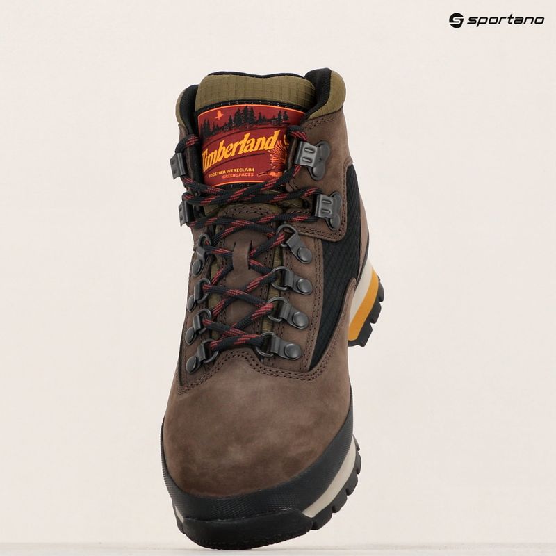 Vyriški batai Timberland Euro Hiker Mid dark brown nubuck 17