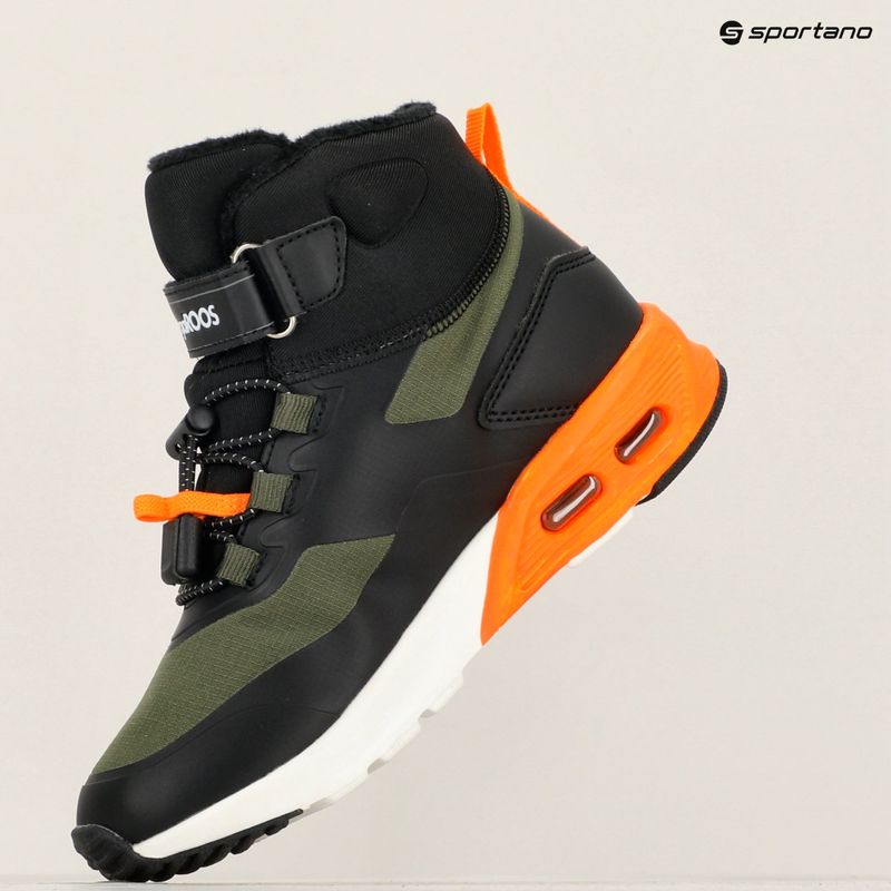 Vaikiški batai KangaROOS KX-Toke Mid EV military green / neon orange 15