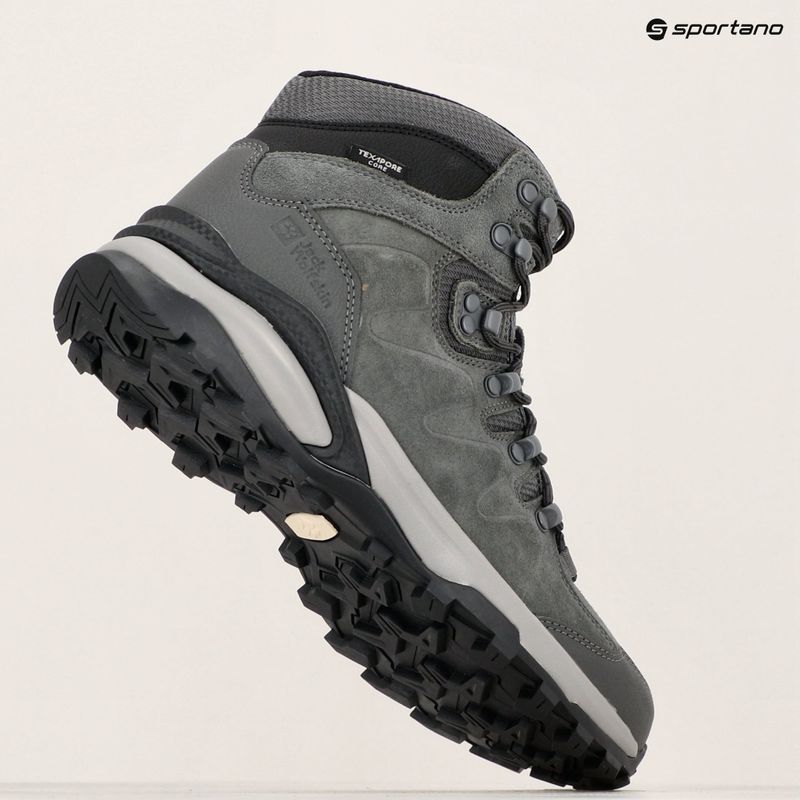 Vyriški žygio batai Jack Wolfskin Refugio Texapore Mid slate 9