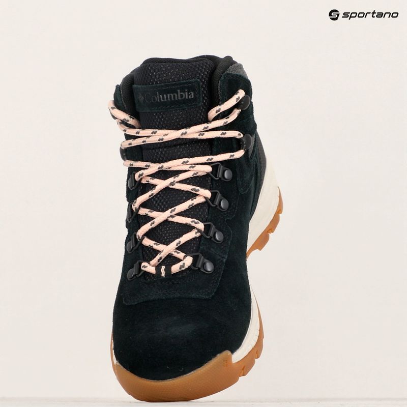 Moteriški trekingo batai Columbia Newton Ridge Plus WP Amped black/ blush rose 13