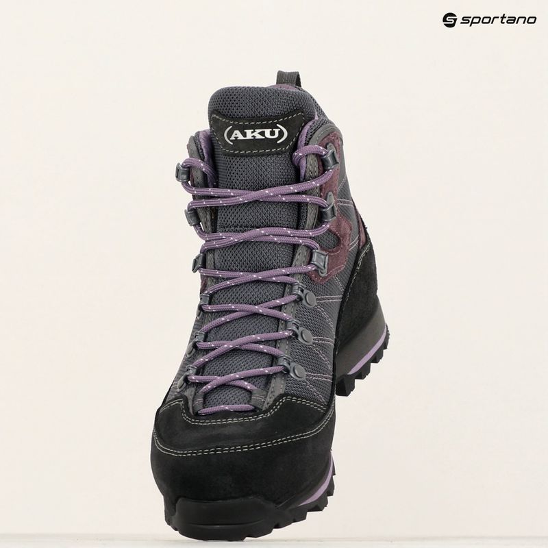 Moteriški žygio batai AKU Trekker Lite III Wide GTX anthracite/violet 12
