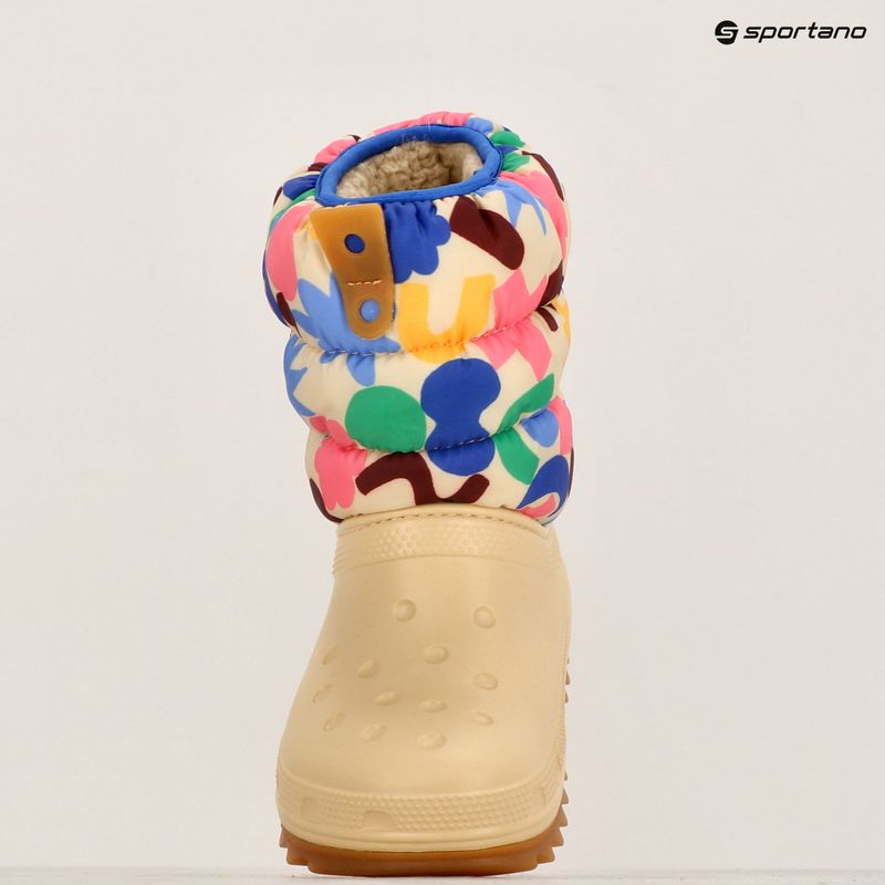 Sniego batai Crocs Classic Neo Puff Geo Shapes Boot Kids shitake/multi 9