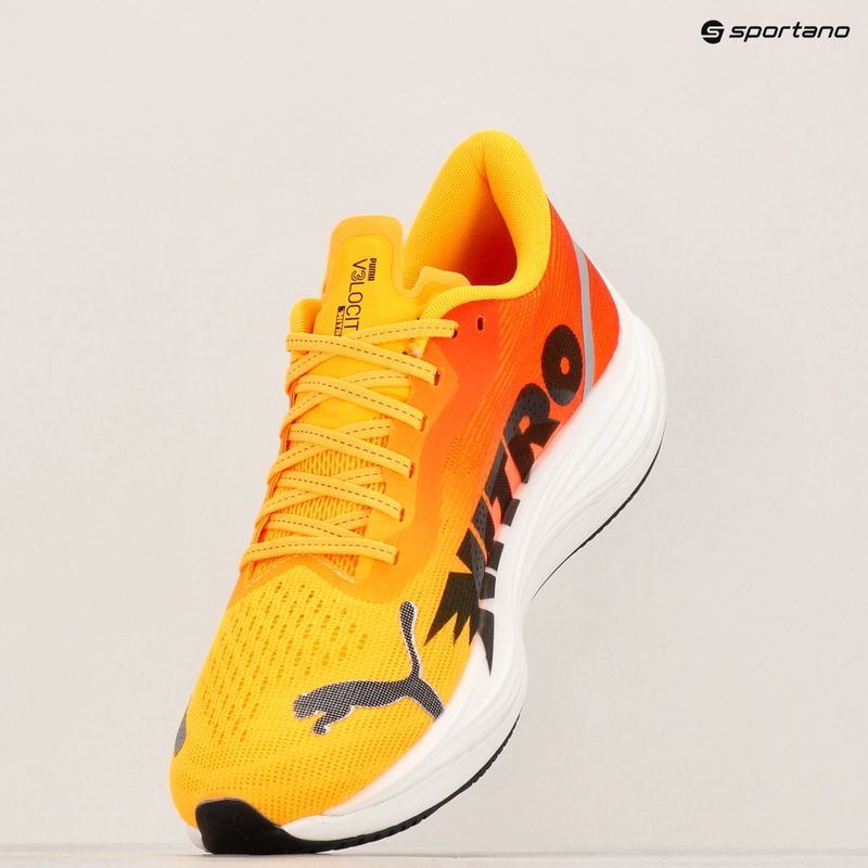 Vyriški bėgimo bateliai PUMA Velocity Nitro 3 Fade sun stream/sunset glow/white 18