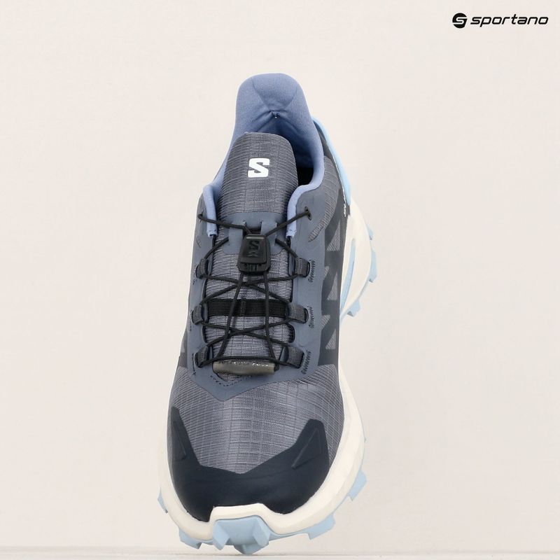 Moteriški bėgimo batai Salomon Supercross 4 grisaille/white/cashmere blue 18