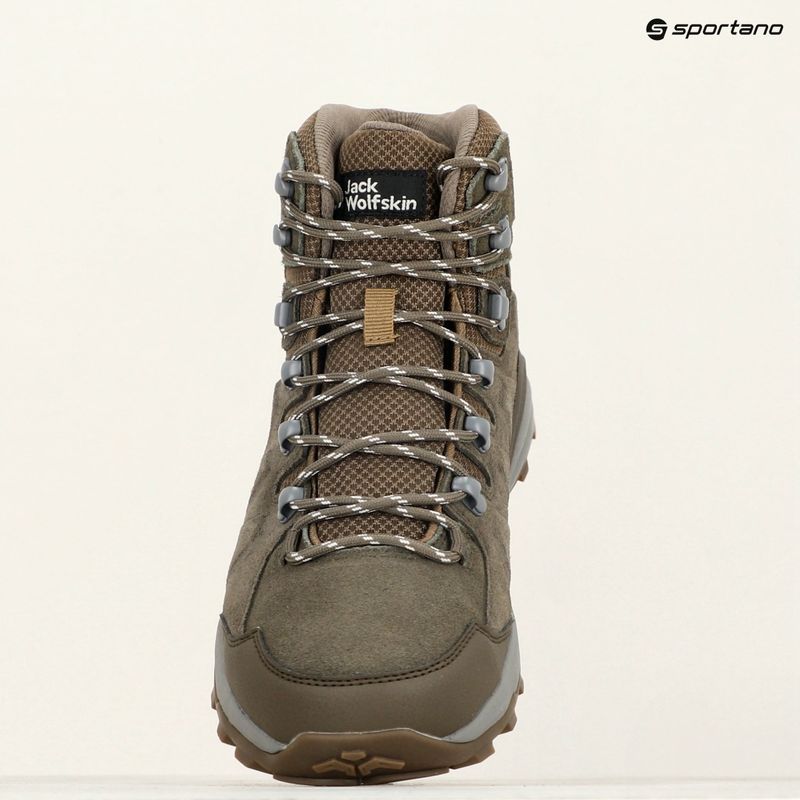 Vyriški žygio batai Jack Wolfskin Refugio Texapore Mid cold coffee 9