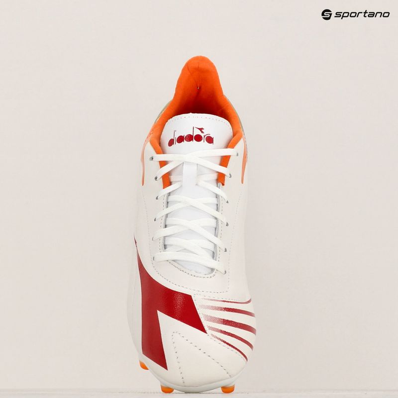 Vyriški futbolo batai Diadora Maximus LT SLP12 white/chili pepper/russet orange 15