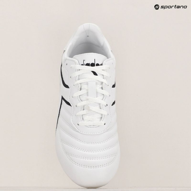 Vyriški futbolo batai Diadora Brasil R LPU white/black 15