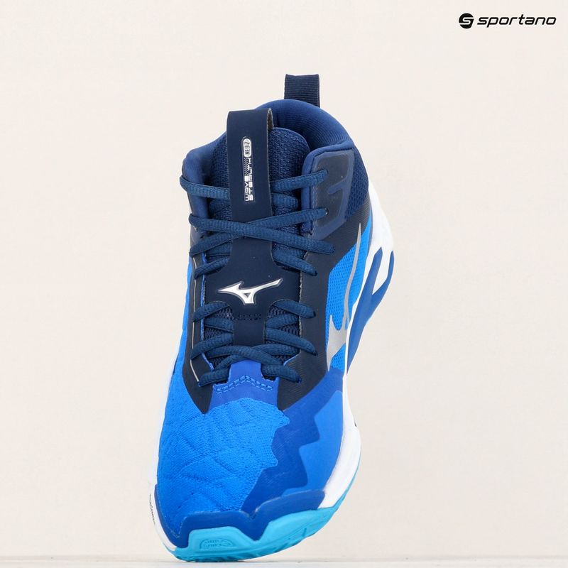 Vyriški rankinio bateliai Mizuno Wave Stealth Neo 2 Mid mugen blue/white/estate blue 12