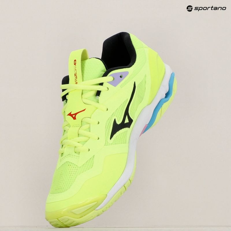 Vyriški rankinio bateliai Mizuno Wave Stealth 6 neo lime/black/splish splash 12