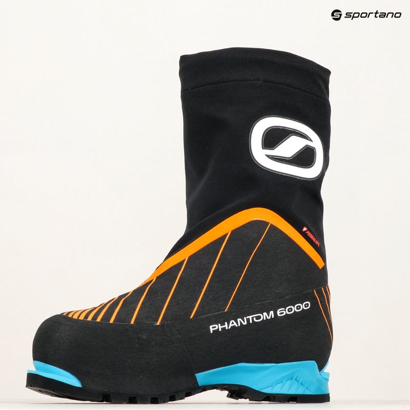 Vyriški aukštų kalnų batai SCARPA Phantom 6000 black/ bright orange 19