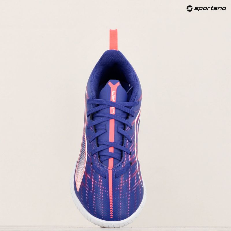 PUMA Ultra 5 Play TT Jr vaikų futbolo bateliai lapis lazuli/puma white/sunset glow 16