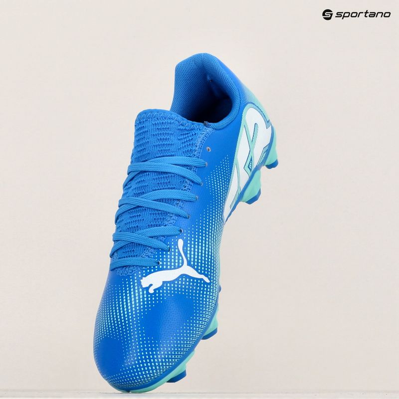 Vaikiški futbolo batai PUMA Future 7 Play FG/AG Jr hyperlink blue/mint/puma white 8