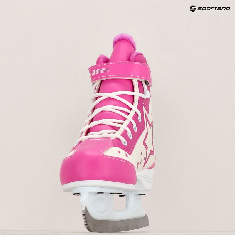 Vaikiškos pačiūžos CCM Glitter Girl white/pink 13