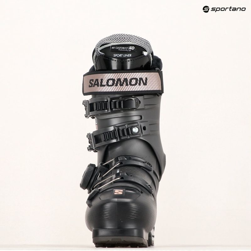 Moteriški slidinėjimo batai Salomon S/Pro Supra Boa 95 W GW black/beluga/pink gold metallic 7