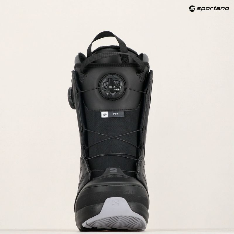Moteriški snieglenčių batai Salomon Ivy Boa SJ Boa W black/black/lilac gray 7