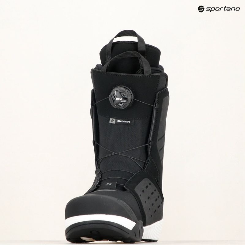 Vyriški snieglenčių batai Salomon Dialogue Dual Boa black/black/white 7