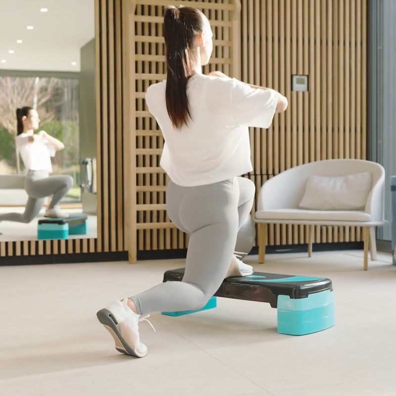 XTREXO aerobikos žingsniamatis TXO-B4W007 rožinės spalvos 12