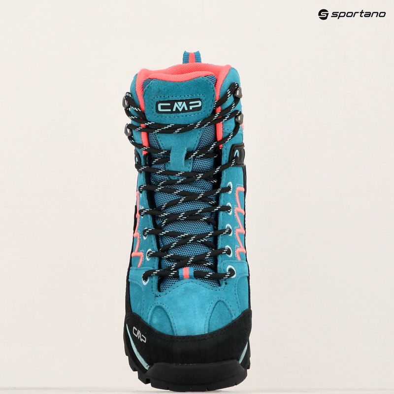 Moteriški žygio batai CMP Moon Mid WP teal/red fluo 9