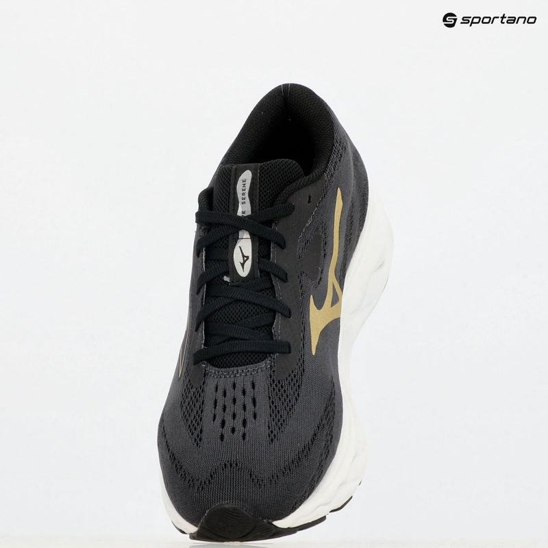 Vyriški bėgimo batai Mizuno Wave Serene ebony/golden halo/mizuno snow white 9