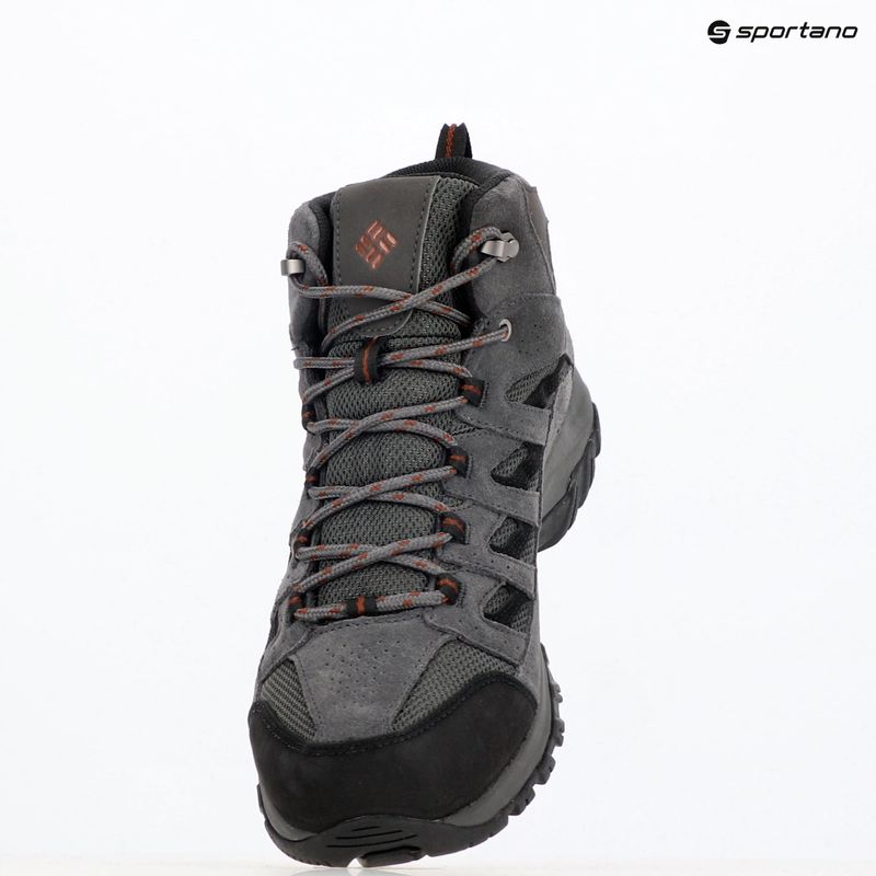 Columbia Crestwood Mid Wp V2 tamsiai pilki/ tamsiai rūdini vyriški trekingo batai 9