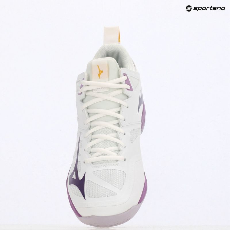 Moteriški tinklinio batai Mizuno Wave Dimension Mid white/patrician purple/quince 9