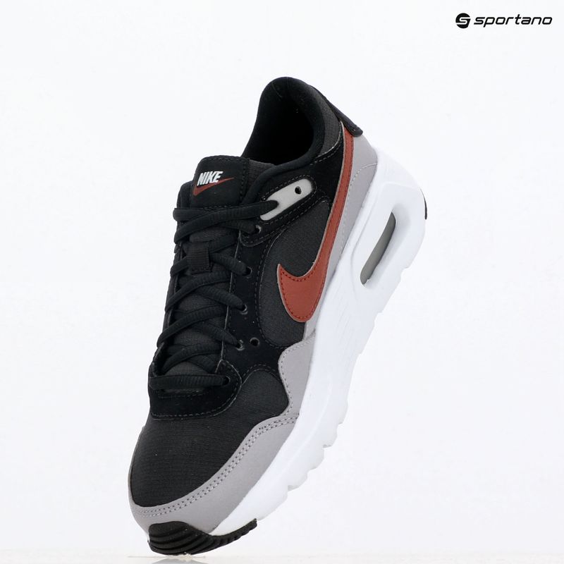 Nike Air Max SC vaikiški bateliai juodi/ tamsiai ponio/ cemento pilkos spalvos 8