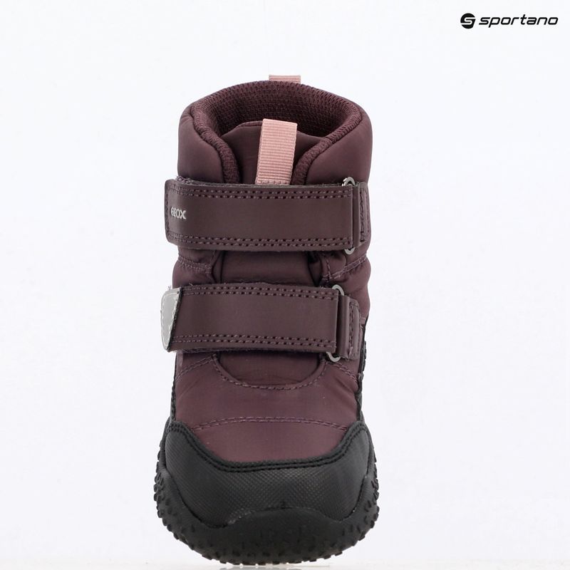 Vaikiški sniego batai Geox Baltic ABX dark burgundy/black 16