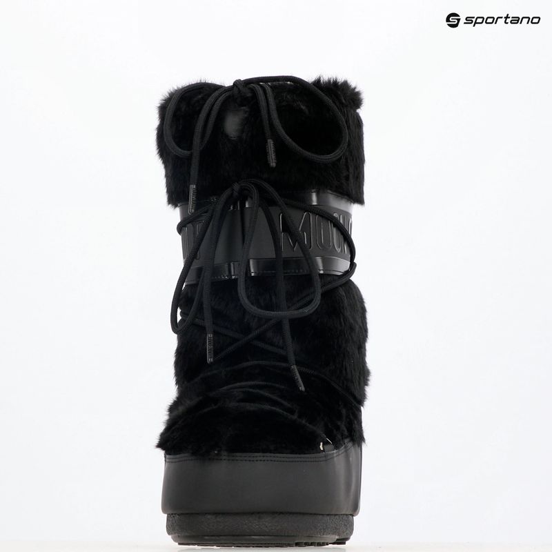 Sniego batai Moon Boot Icon Faux Fur black 9