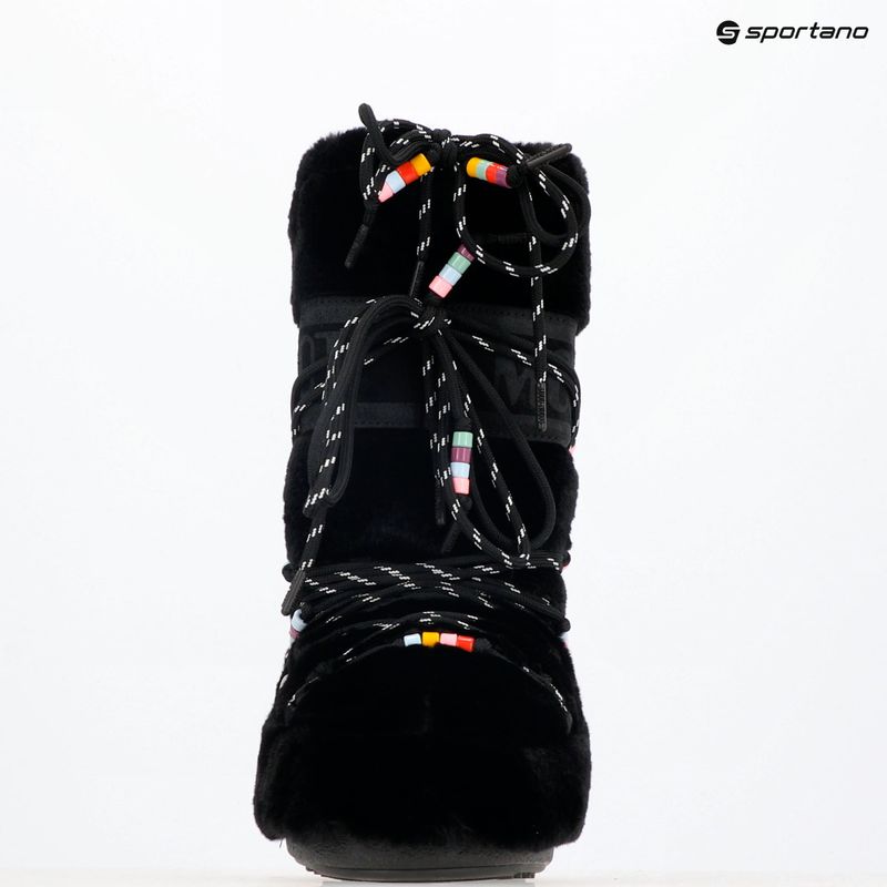 Sniego batai Moon Boot Icon Faux Fur Beads black 9