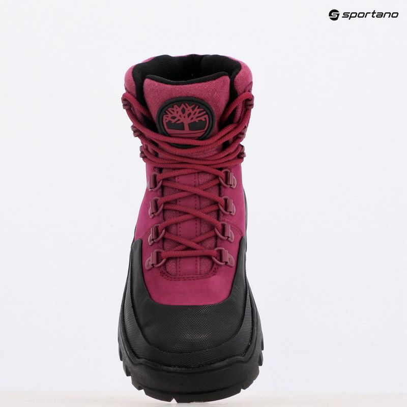 Moteriški batai Timberland Vibram Mid Lace Waterproof Boot dark pink nubuck 9
