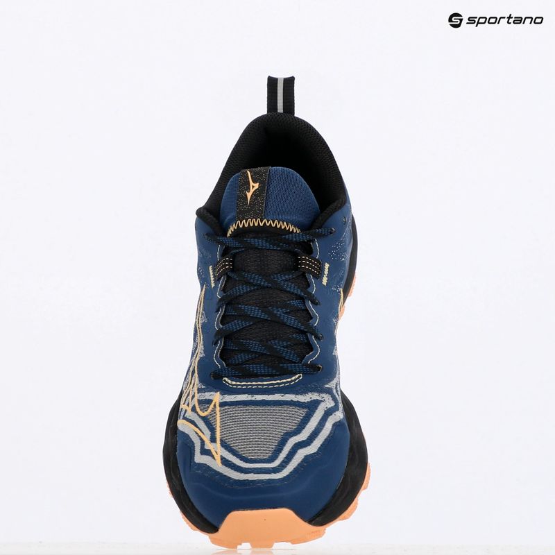 Moteriški bėgimo batai Mizuno Wave Daichi 8 estate blue/apricot ice/black 9