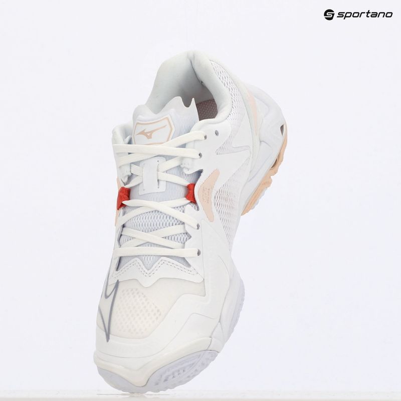 Moteriški tinklinio batai Mizuno Wave Lightning Z8 white/aleutian/cloud pink 9