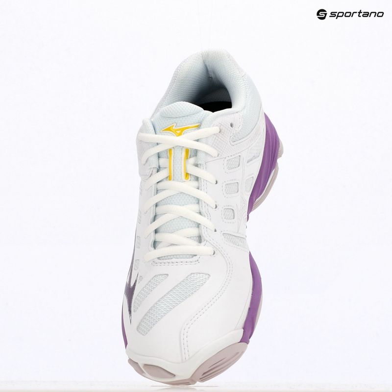 Moteriški tinklinio batai Mizuno Wave Voltage 2 white/patrician purple/quince 9