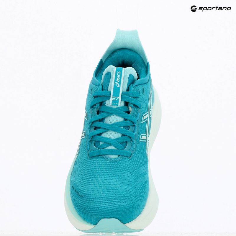 Moteriški bėgimo batai ASICS Gel-Nimbus 27 wave teal/illuminate mint 16