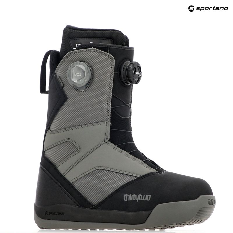 Vyriški snieglenčių batai ThirtyTwo Stw Double Boa '24 black/charcoal 7
