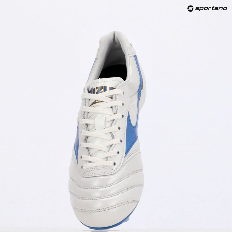 Vyriški futbolo batai Mizuno Morelia II Japan Md white/laser blue/gold 9