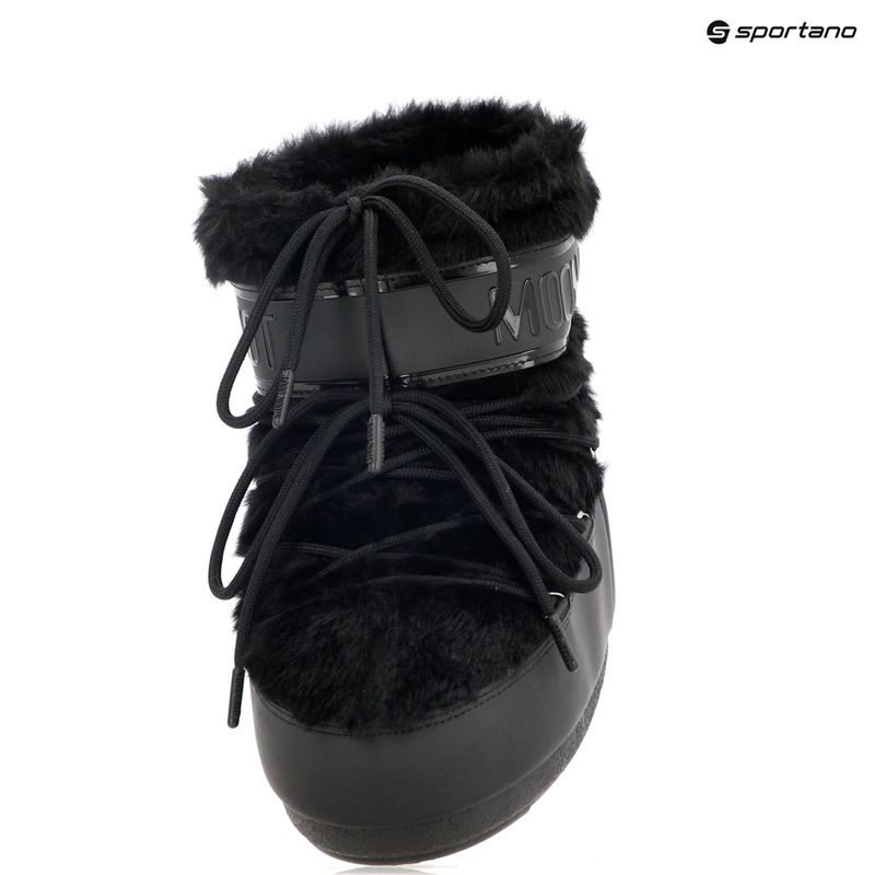 Moteriški sniego batai Moon Boot Icon Low Faux Fur black 9