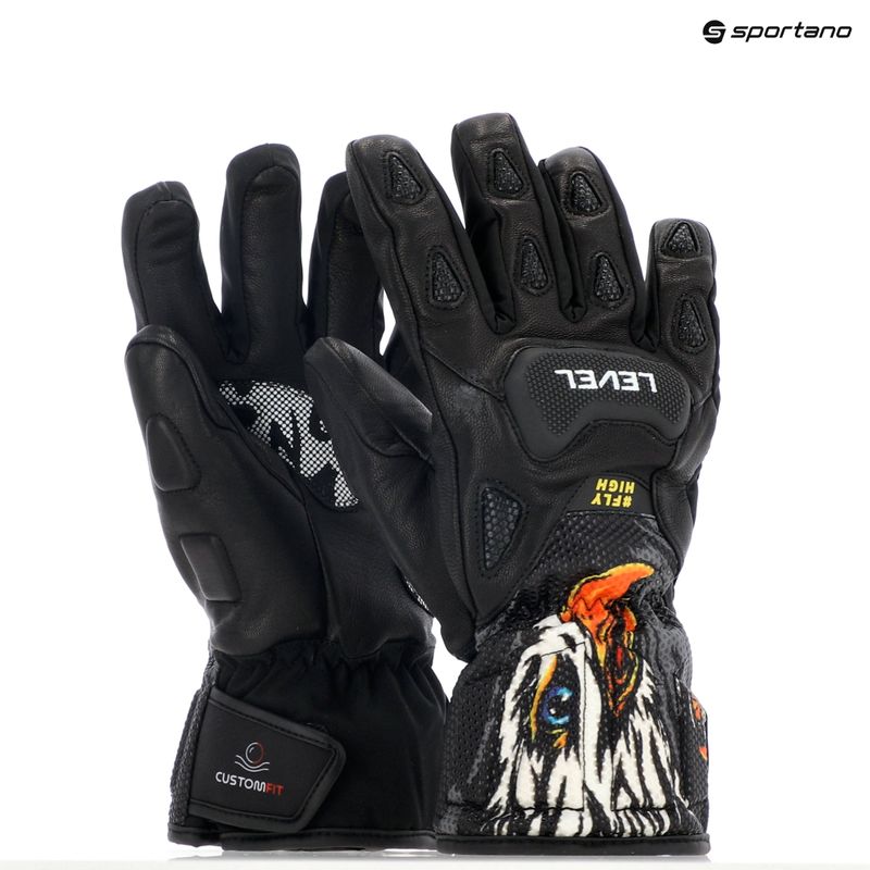 Vaikiškos slidinėjimo pirštinės Level Sq JR CF pk black 9