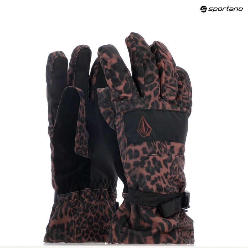 Moteriškos snieglentės pirštinės Volcom V.Snow Over Glove leopard 8