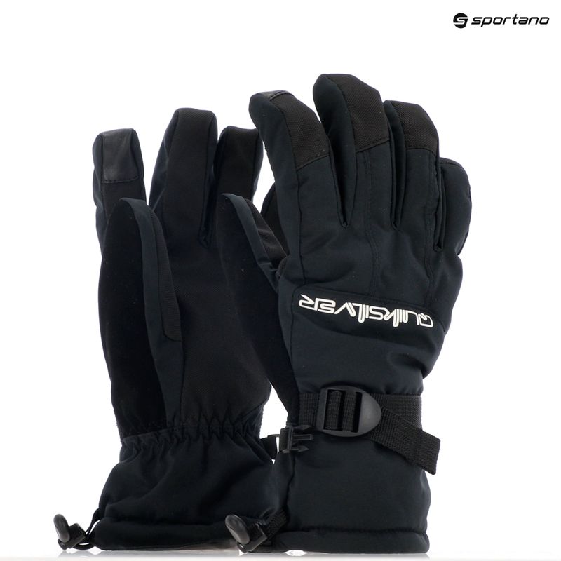 Vyriškos snieglenčių pirštinės Quiksilver Mission true black 9