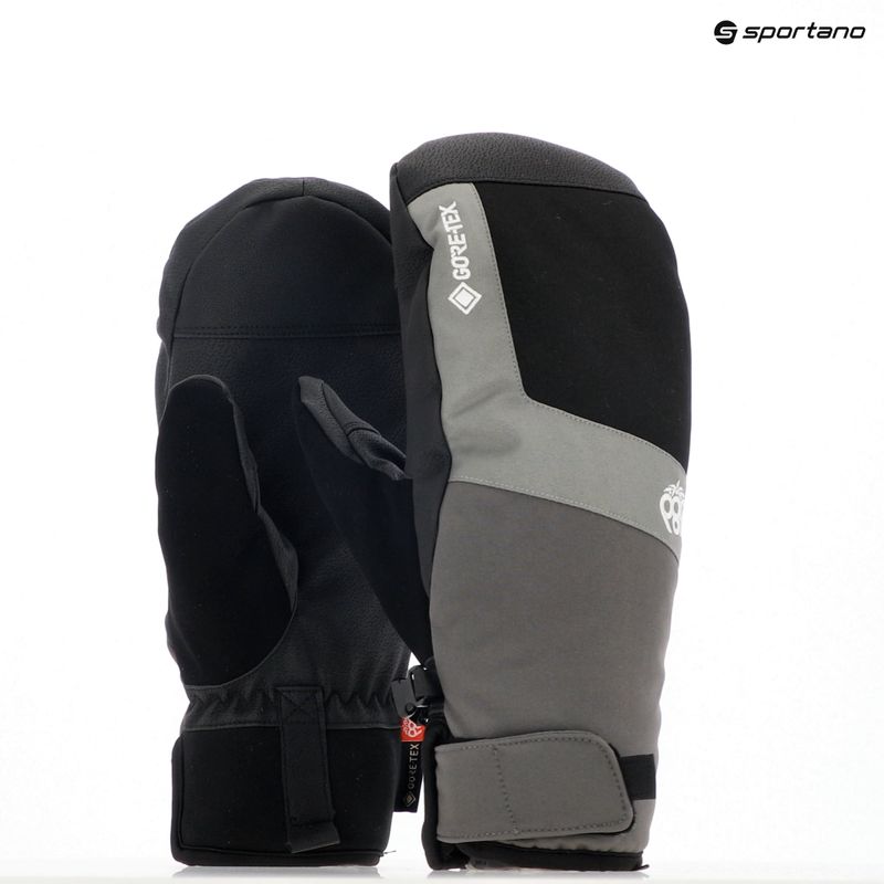 Vyriškos snieglenčių pirštinės 686 Gore-Tex Linear Under Cuff Mitt charcoal 10