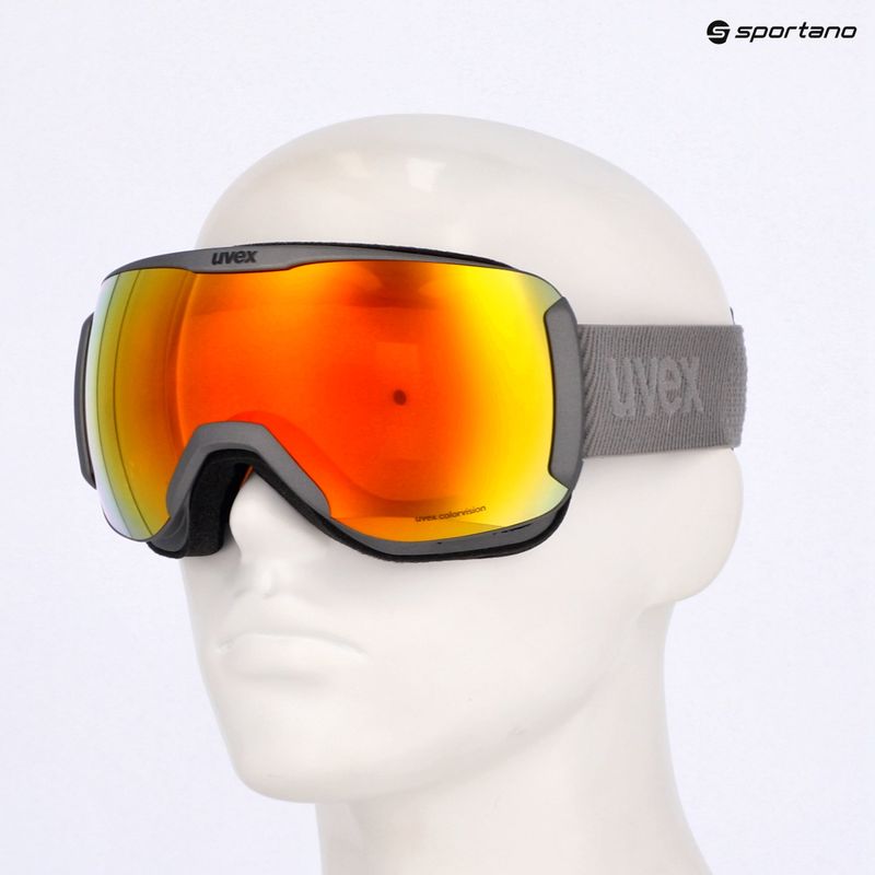 Slidinėjimo akiniai UVEX Downhill 2100 CV rhino matt/mirror orange orange 7