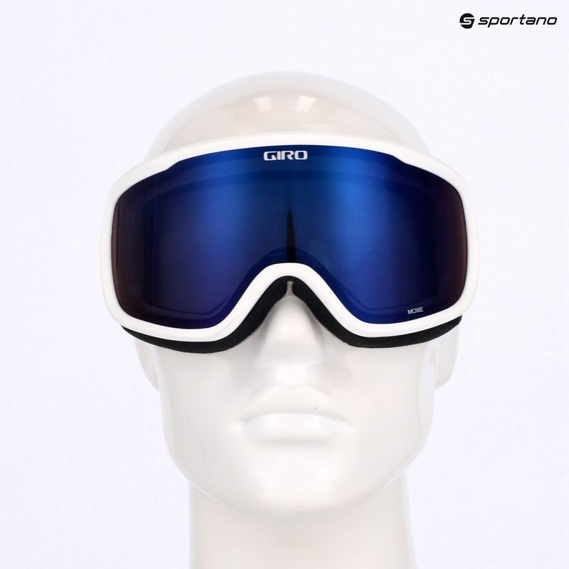Moteriški slidinėjimo akiniai Giro Moxie white & grey chute/ cobalt/ yellow 10