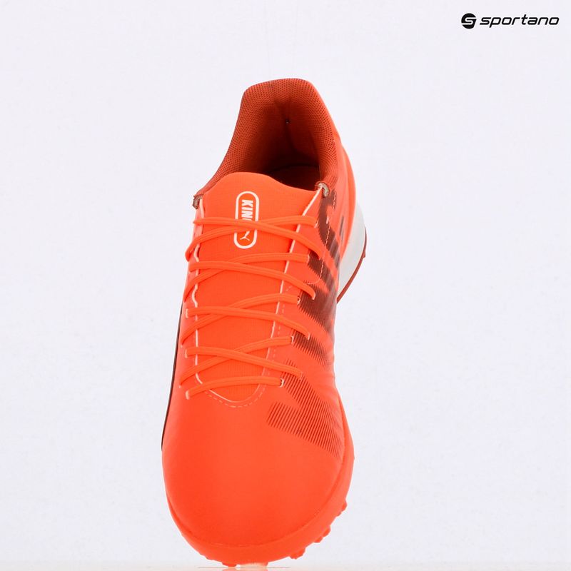 Vyriški futbolo bateliai PUMA King Match TT glowing red/ puma white/ red fire 9