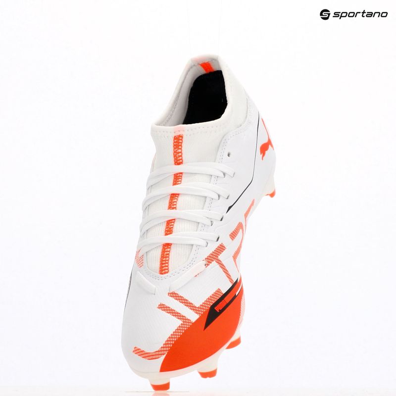 Vyriški futbolo bateliai PUMA Ultra 5 Play+ FG/AG puma white/puma black/glowing red 9