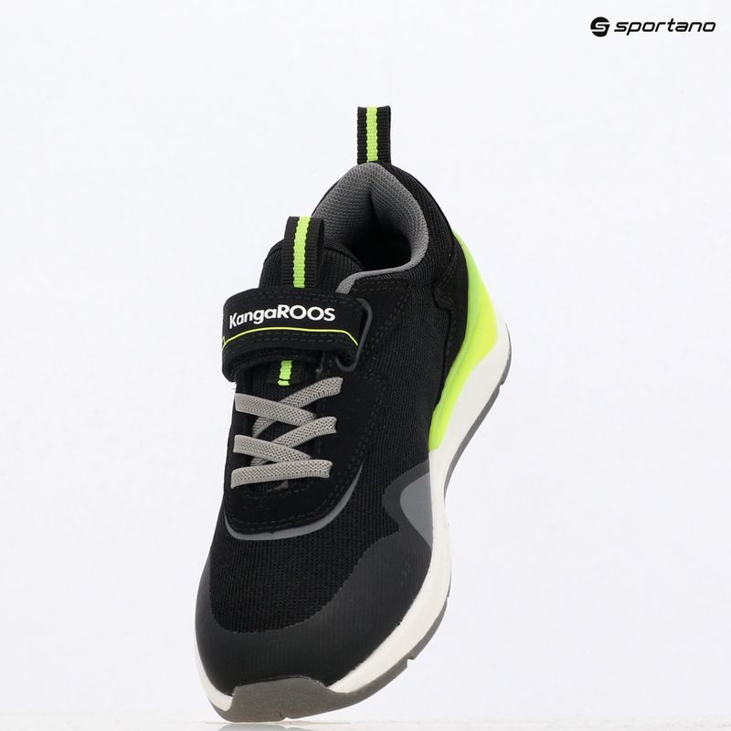 Vaikiški batai KangaROOS KD-Gym EV jet black/neon yellow 11