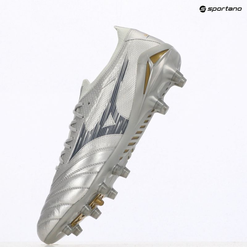 Vyriški futbolo bateliai Mizuno Morelia Neo IV β Elite Md galaxy silver/8605C/Cool gray 3c 9
